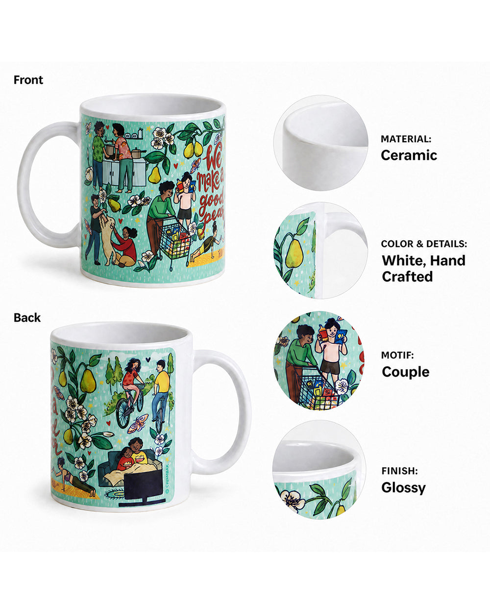 Couple Goals Mug-Blue