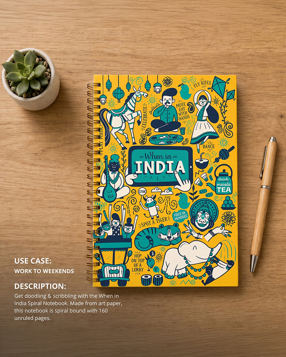 When In India Spiral Notebook