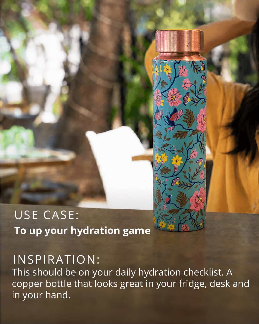 Botanicals Copper Bottle | 900 ml