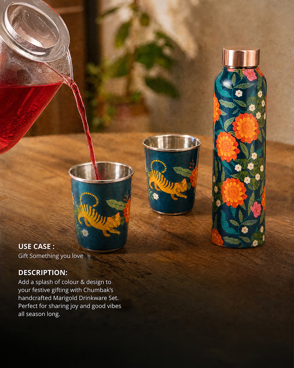 Marigold Drinkware Gift Set of 3