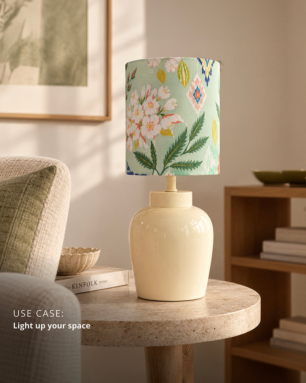 Folklore Bloom Ikat Table Lamp | Forest Folklore