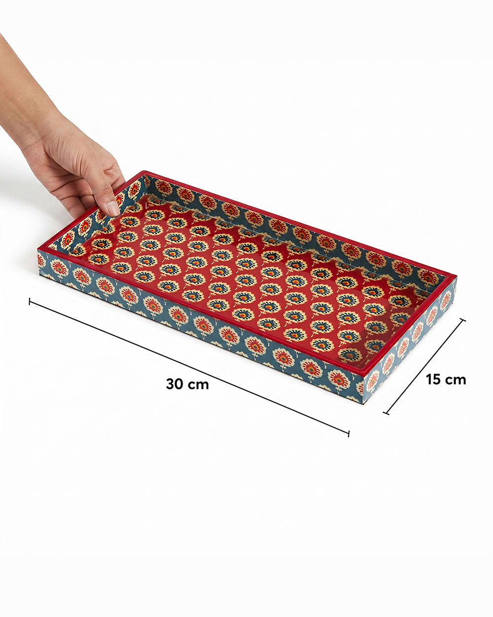 Blooming Buds Rectangular Tray