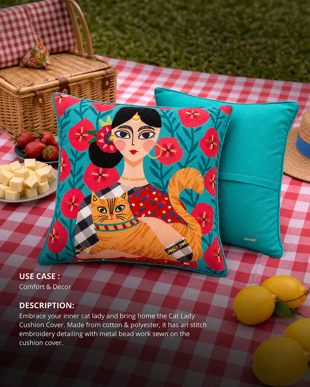 Cat Lady 16” Cushion Cover