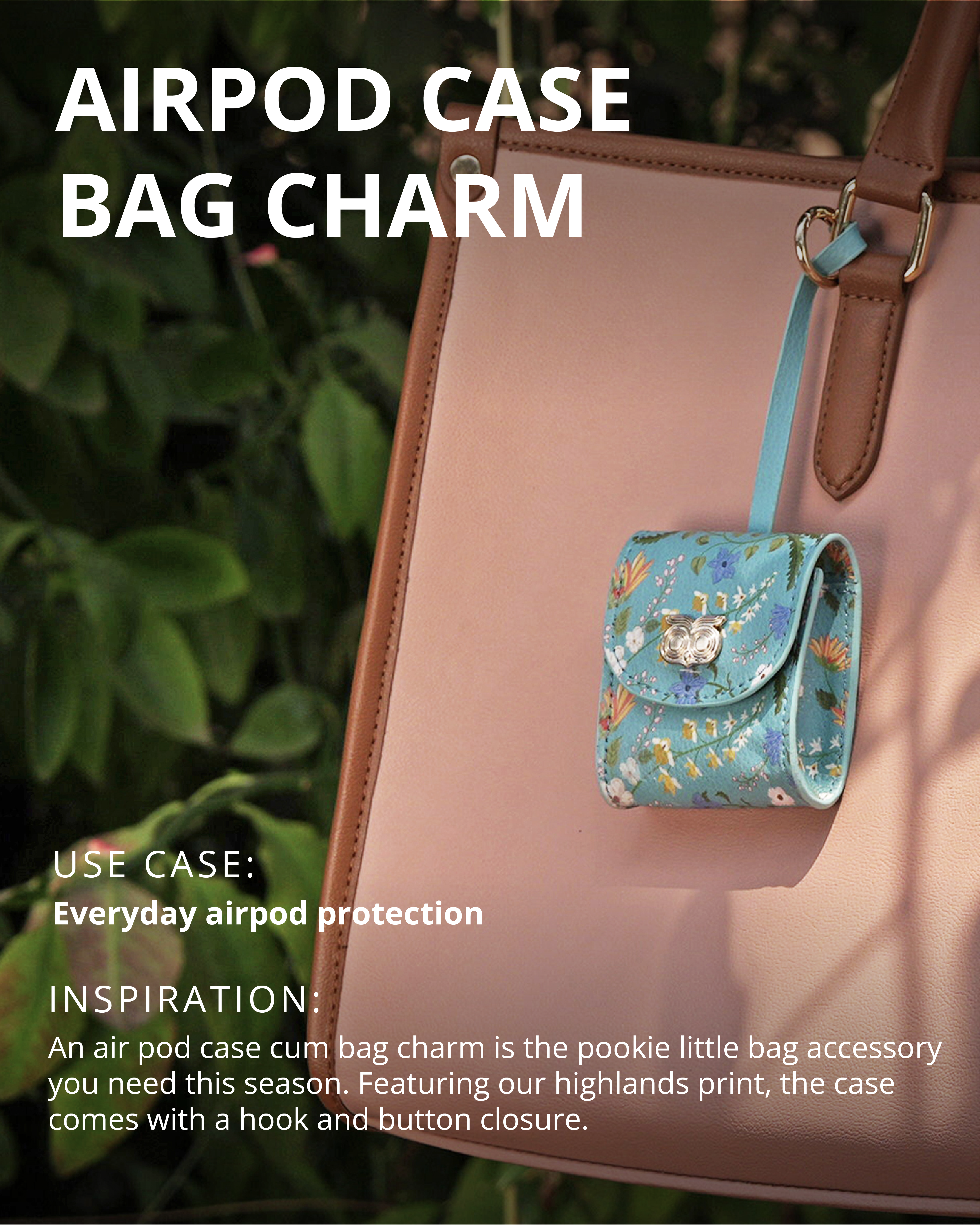 Highlands Air Pod Case Bag Charm | Rare & Wild