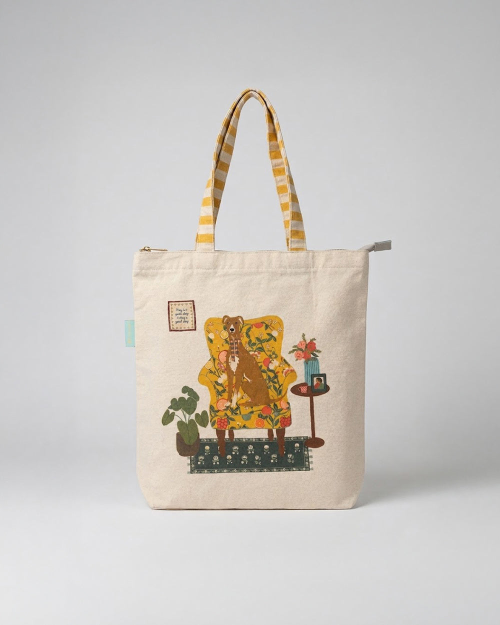 Limonata Hound Canvas Tote | Citrus Zest