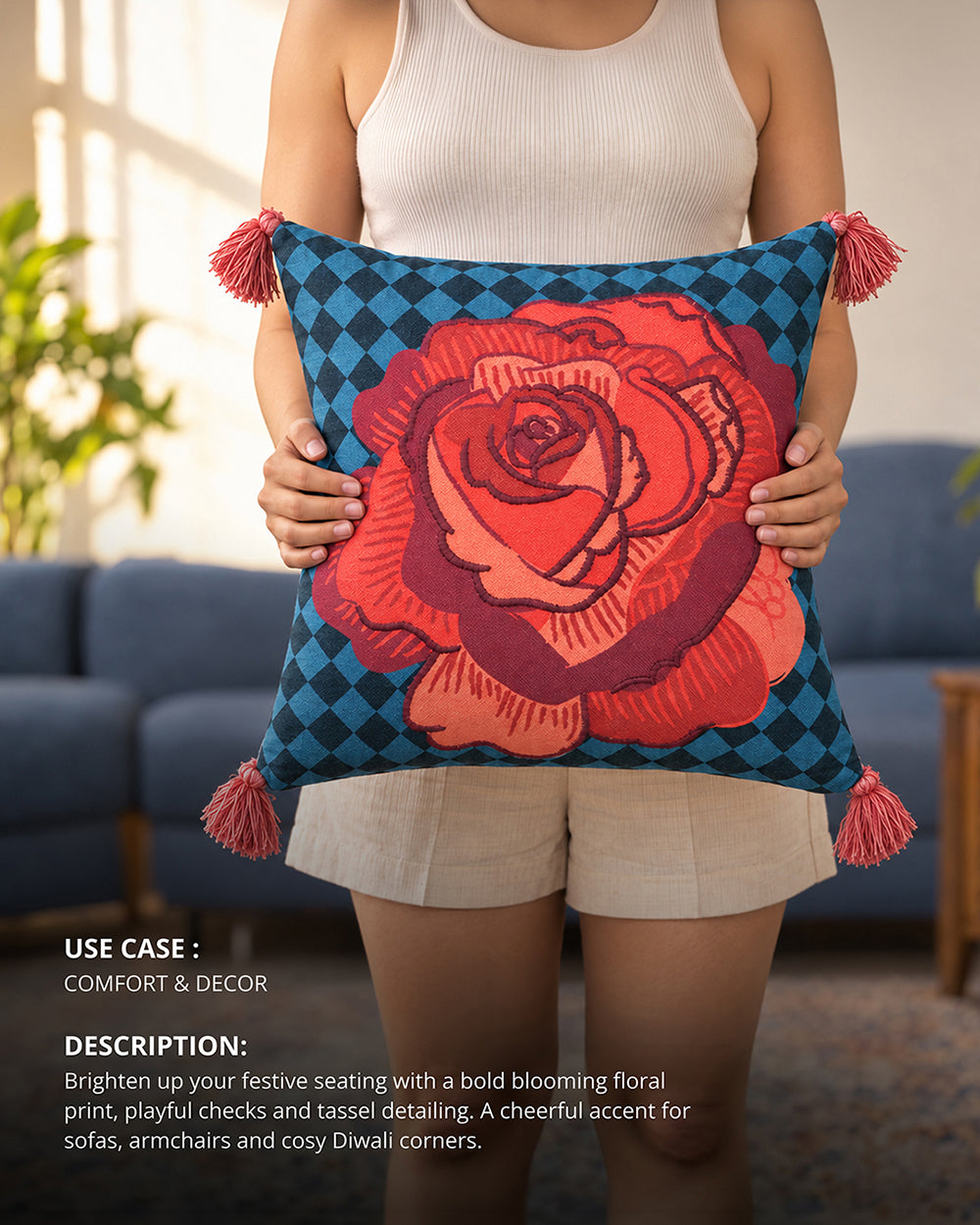 Gulabo Cushion Cover | Haveli Socials