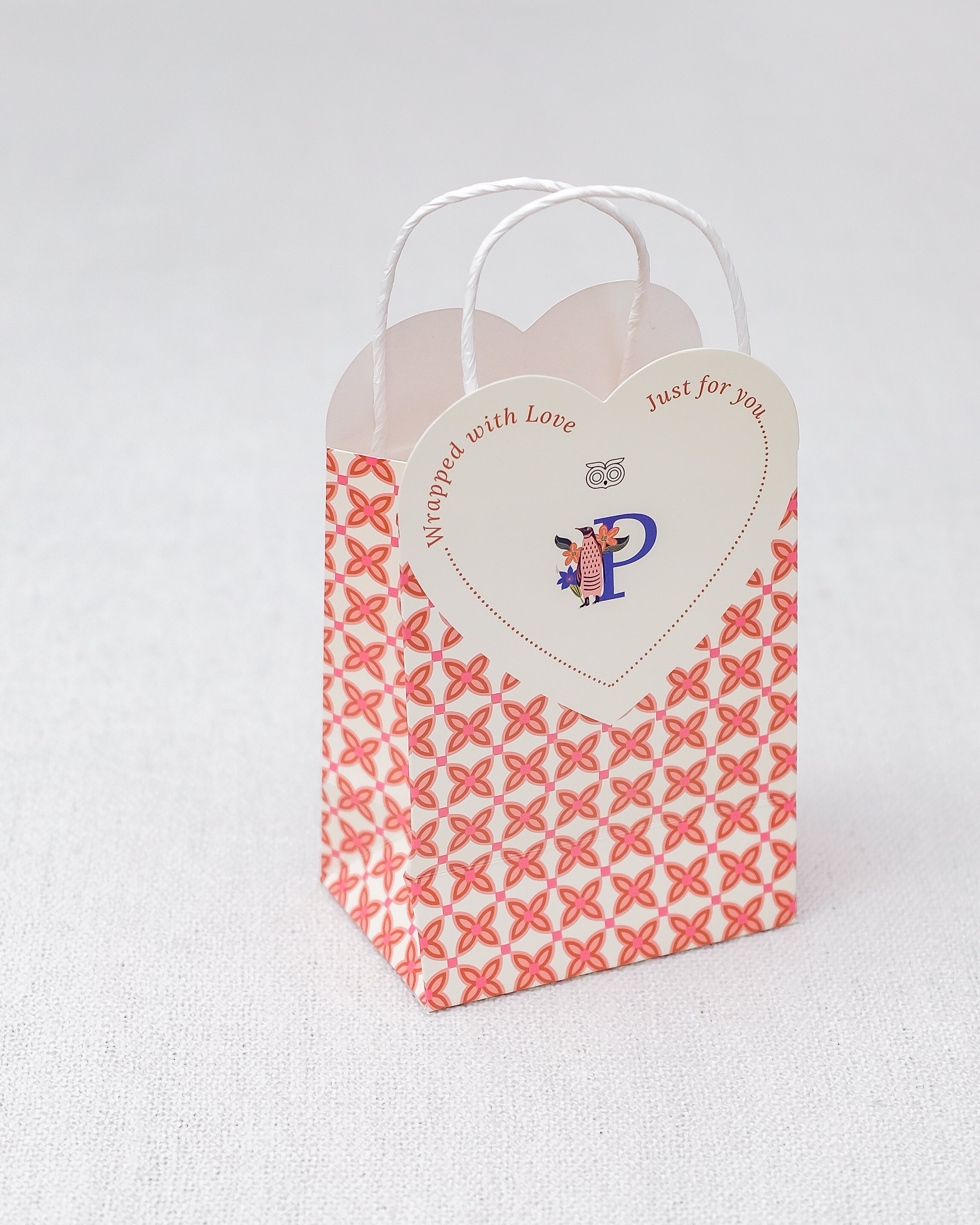 "To P, with Love" Gift Bag - Penguin