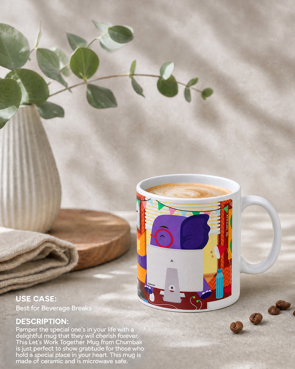 Let's Work Together Mug-Multi