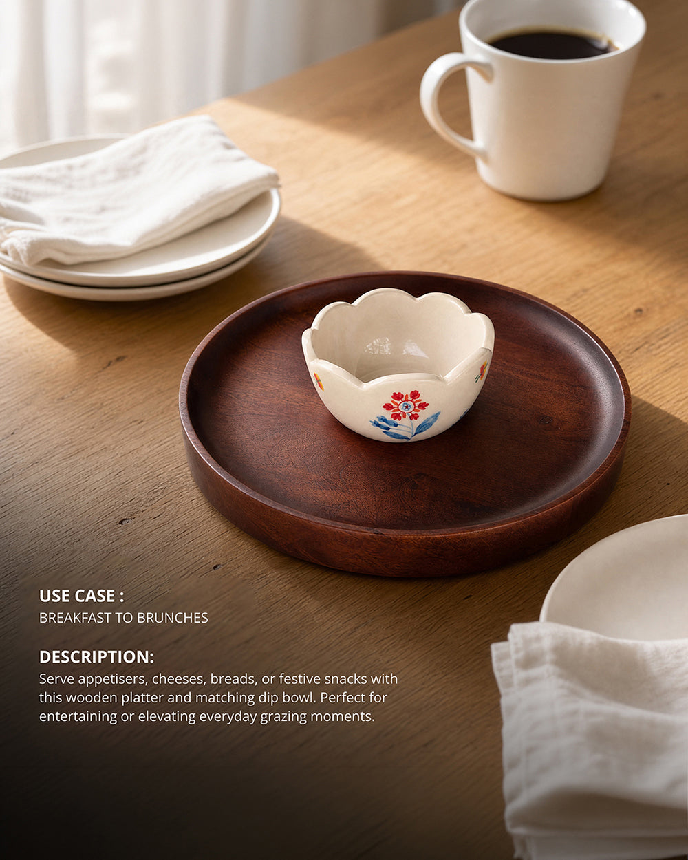 Wild Bloom Chip & Dip Platter | Forest Folklore