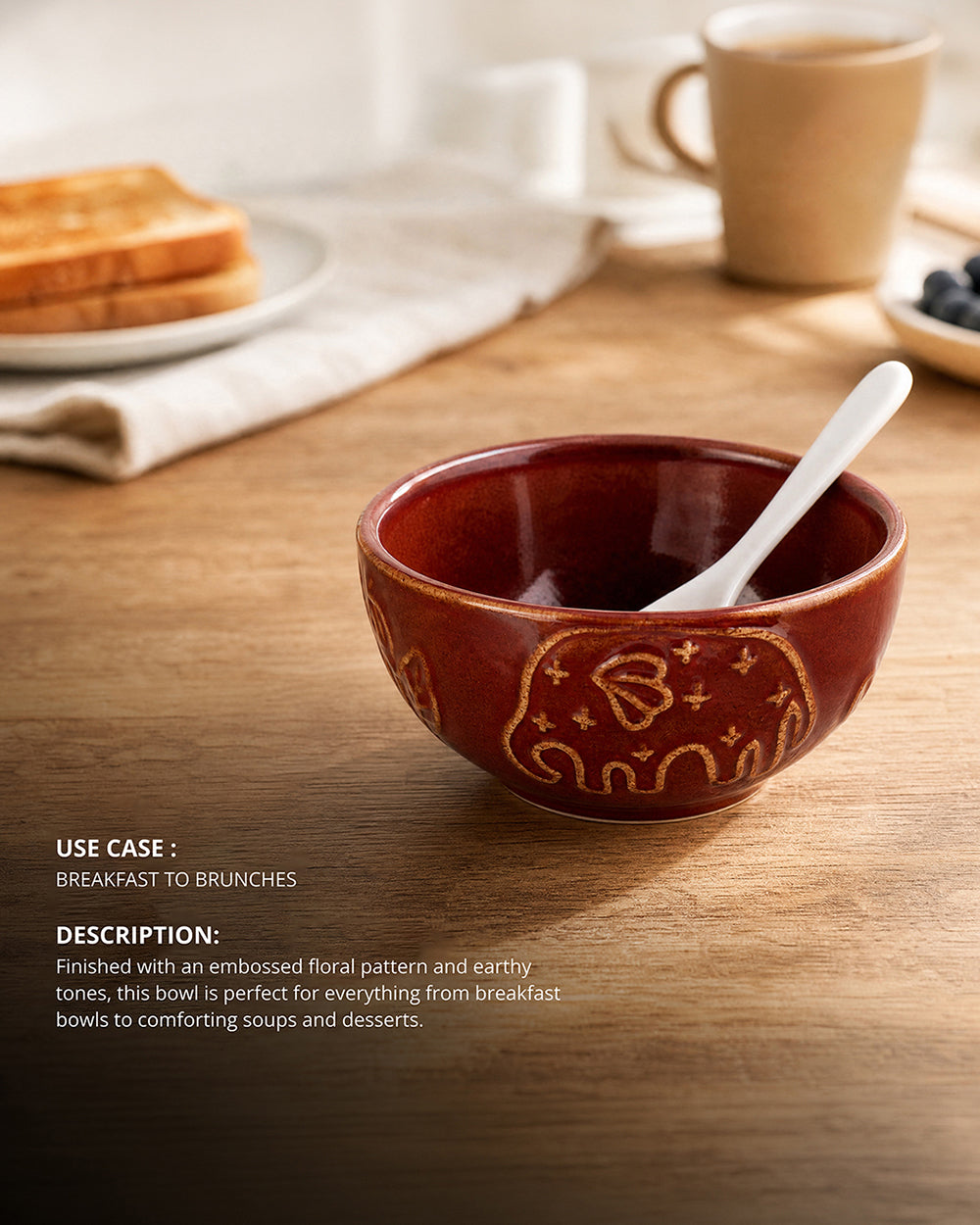 Forest Embossed Cereal Bowl | Forest Folklore