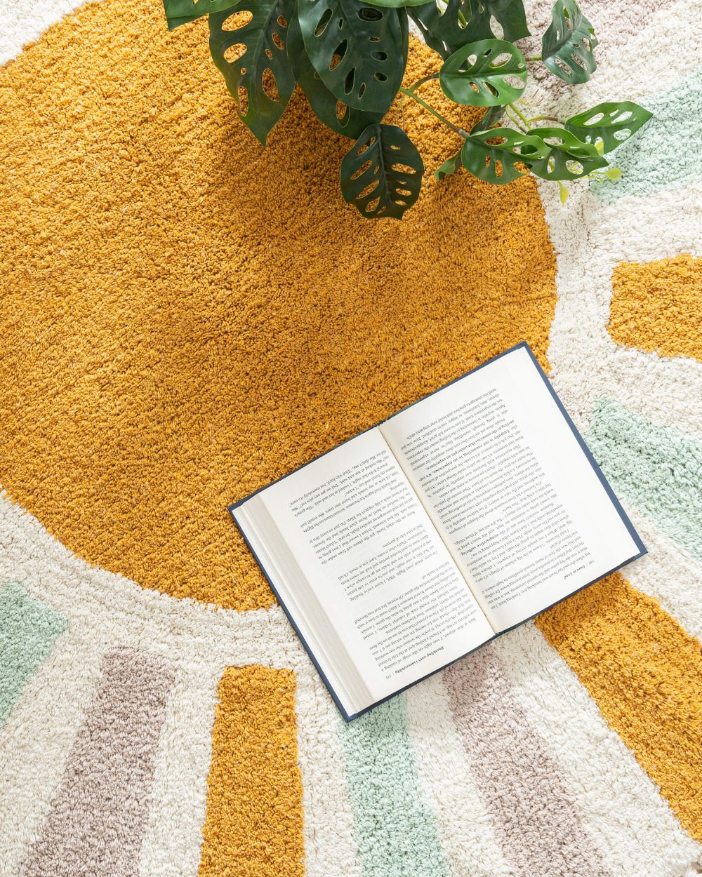 Sunrise Sunburst Tufted Rug