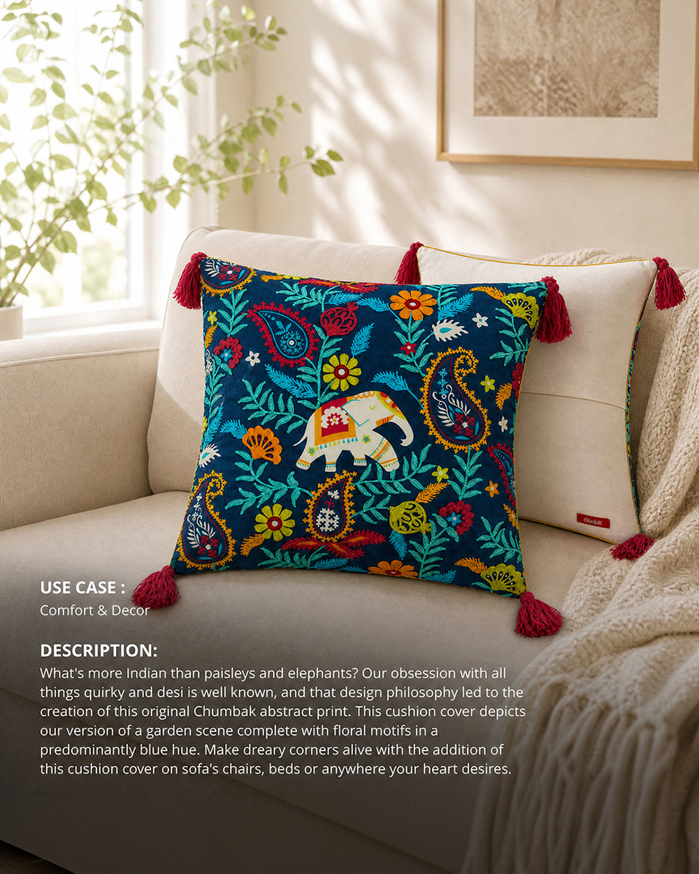 Begum's Baag Kutch Cushion Cover