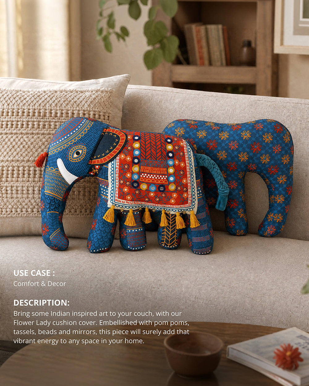 The Royal Ride Kutch Cushion