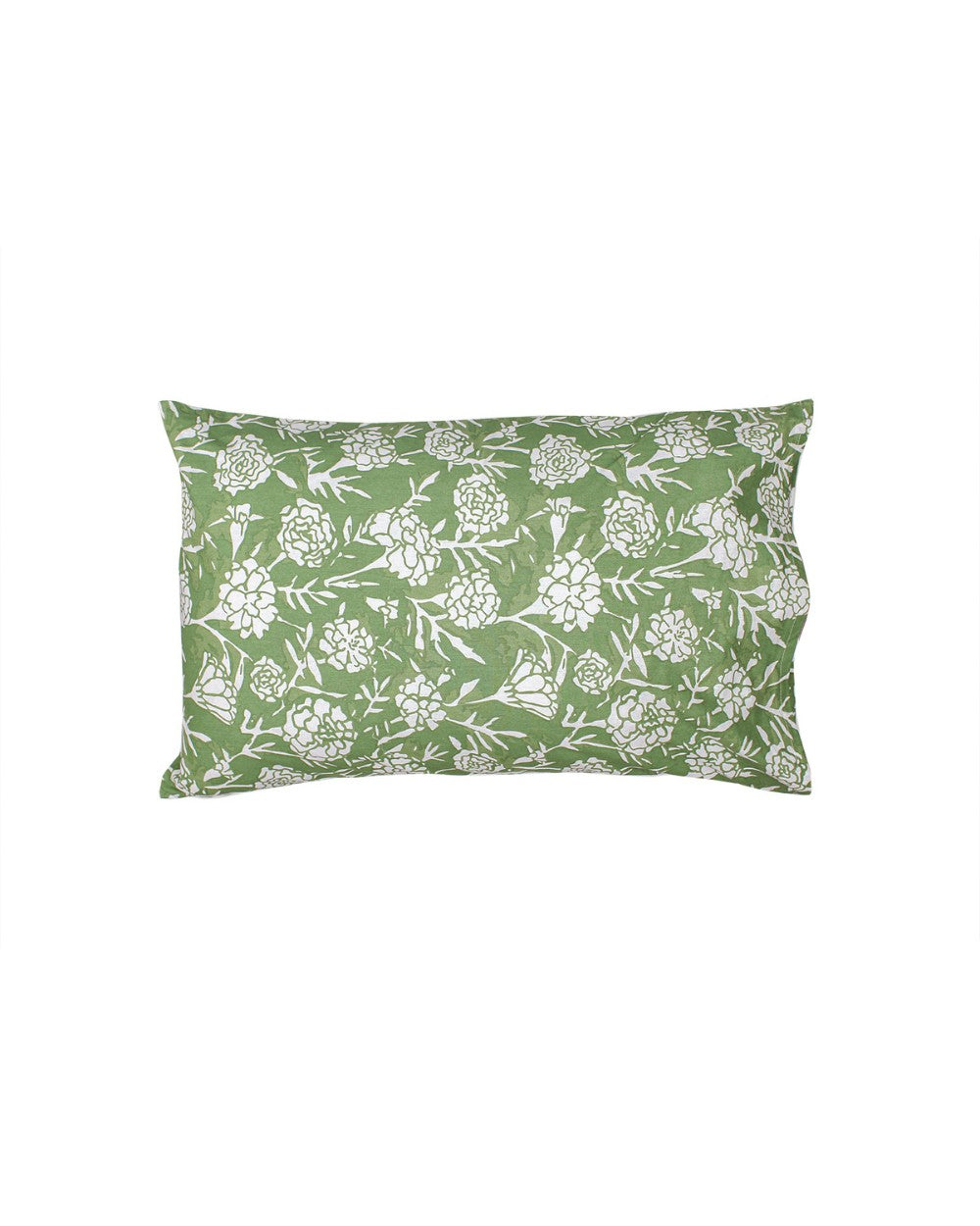 Genda Phool, Green - Queen Size Bedsheet Set 144TC