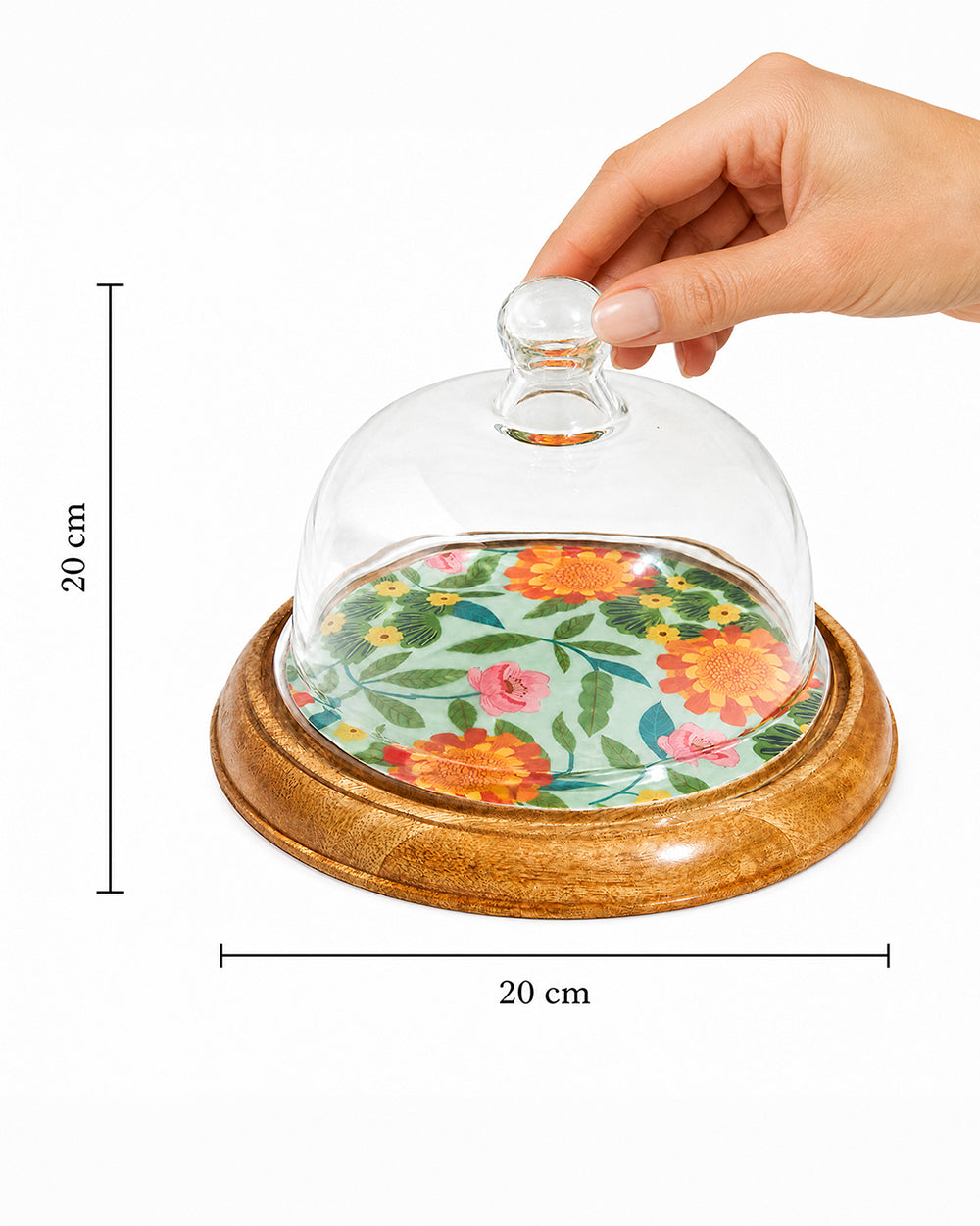Marigold Cake Cloche | Wood