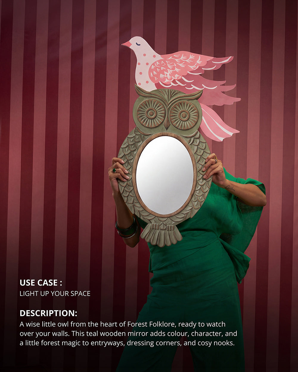 Woodland Owl Mirror | Forest Folklore
