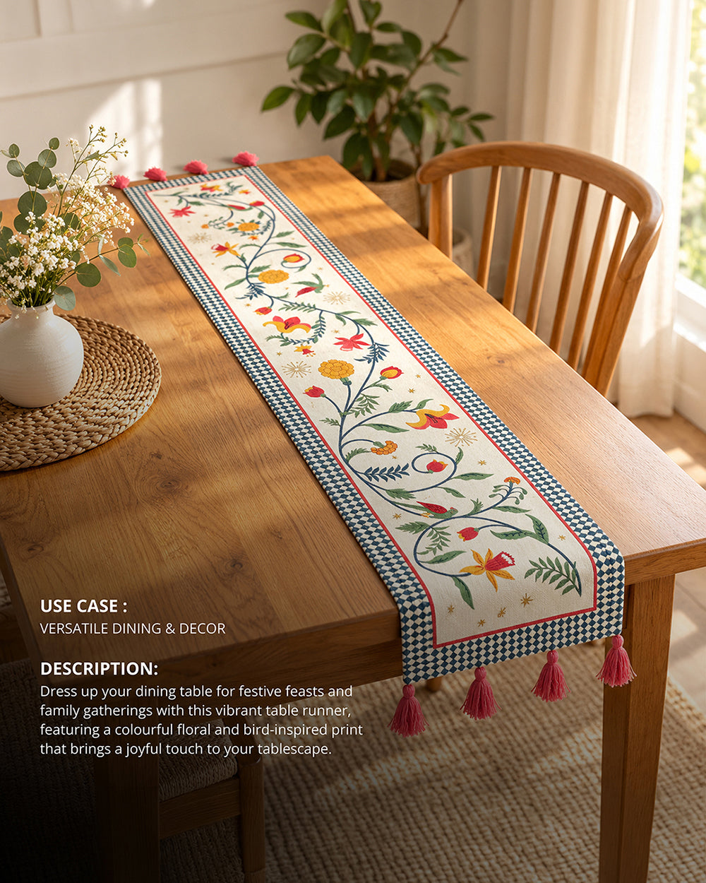 Guldasta & Gossip Table Runner | Haveli Socials