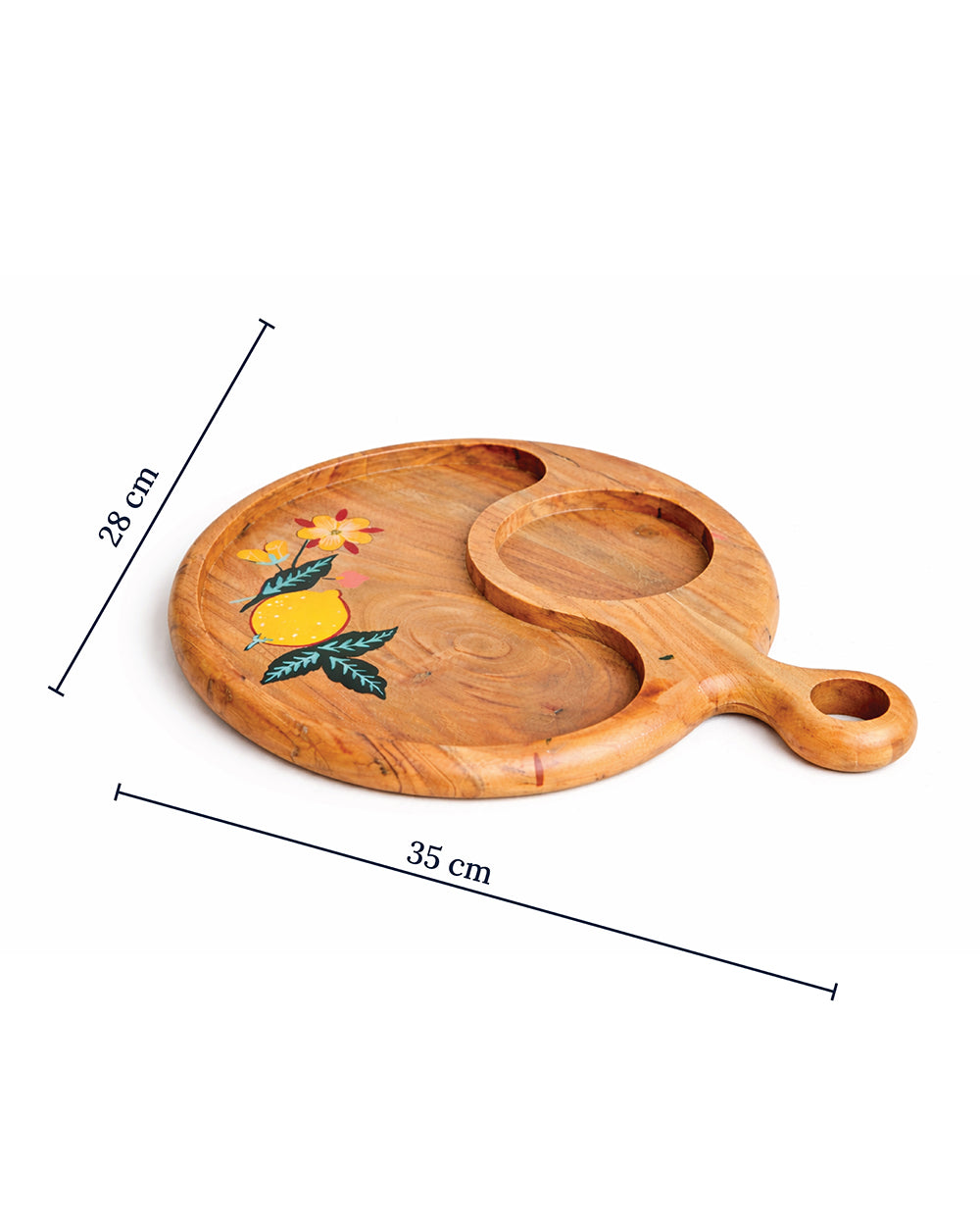 Florentine Charcuterie Wooden Board,11"| Citrus Zest