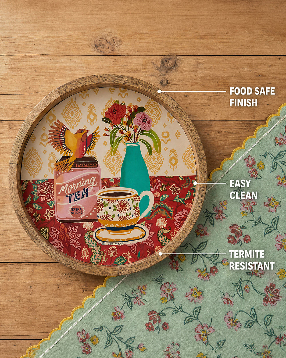 Good-Old Tea Palampore Tray