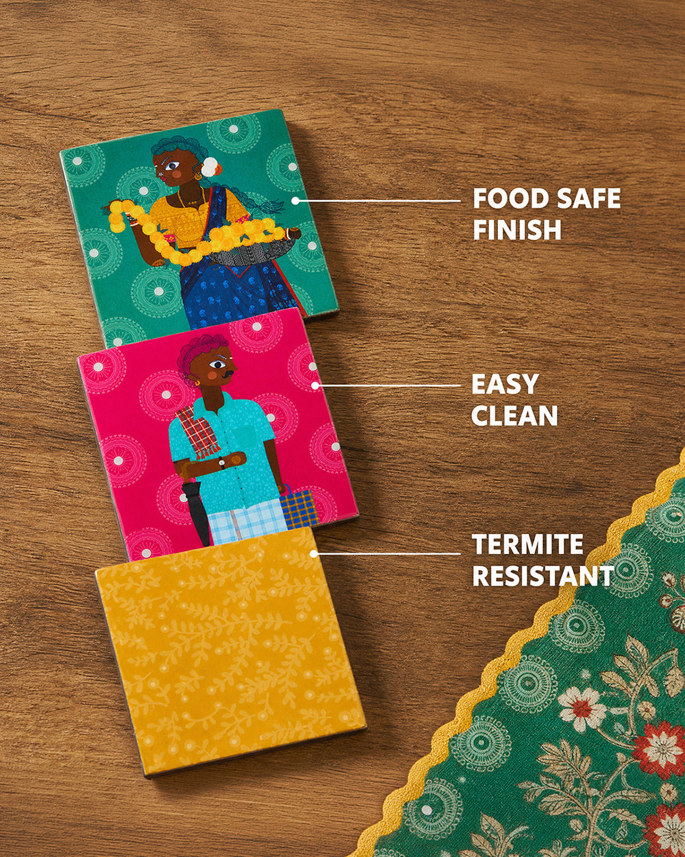 Folk Funk Coaster set