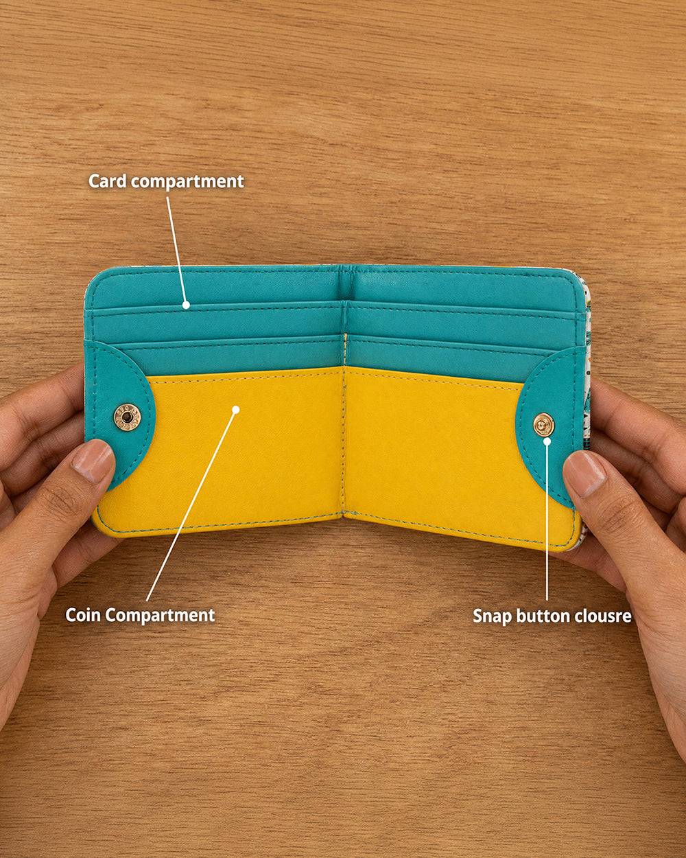 Magical Jungle Snap Button Wallet