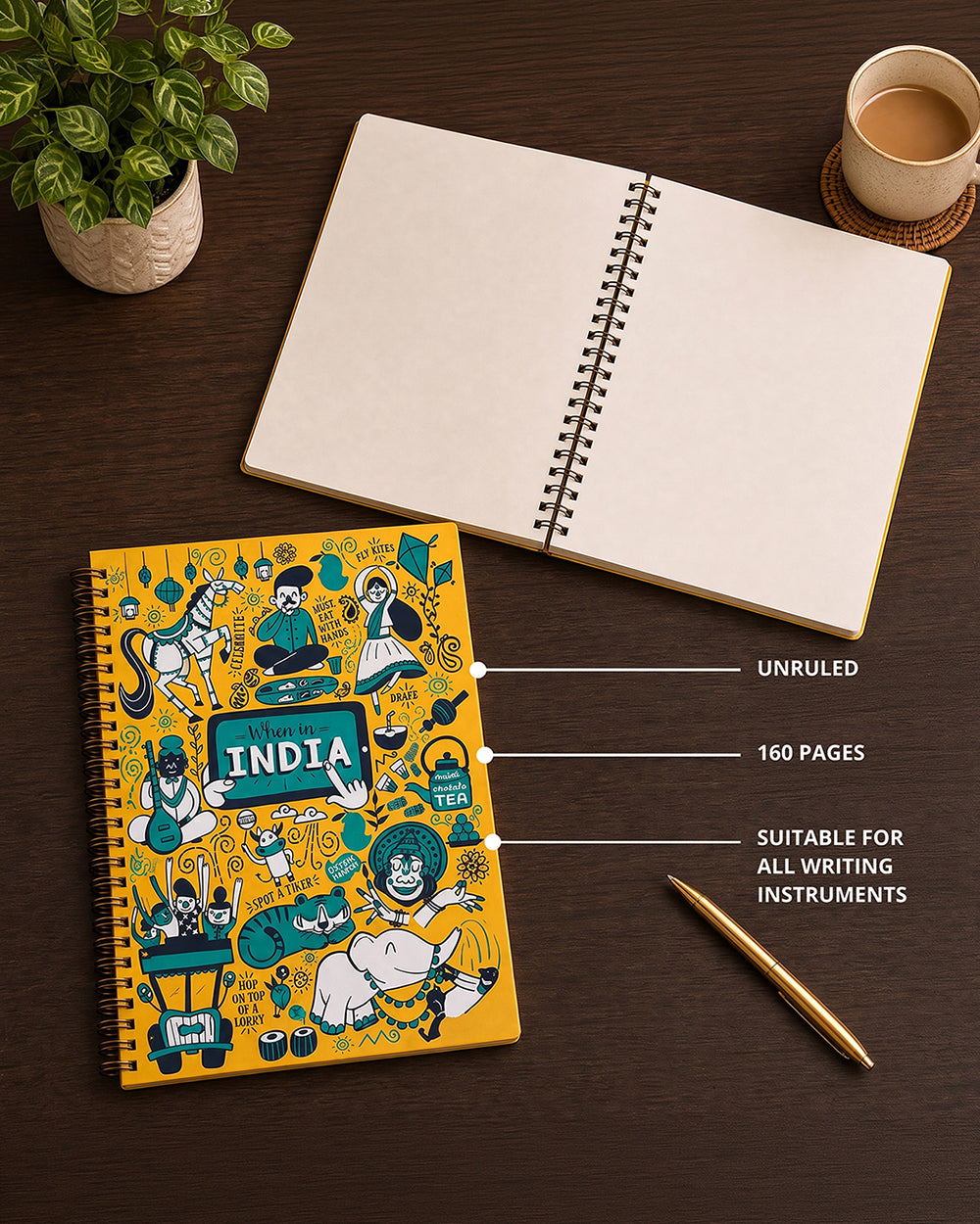 When In India Spiral Notebook
