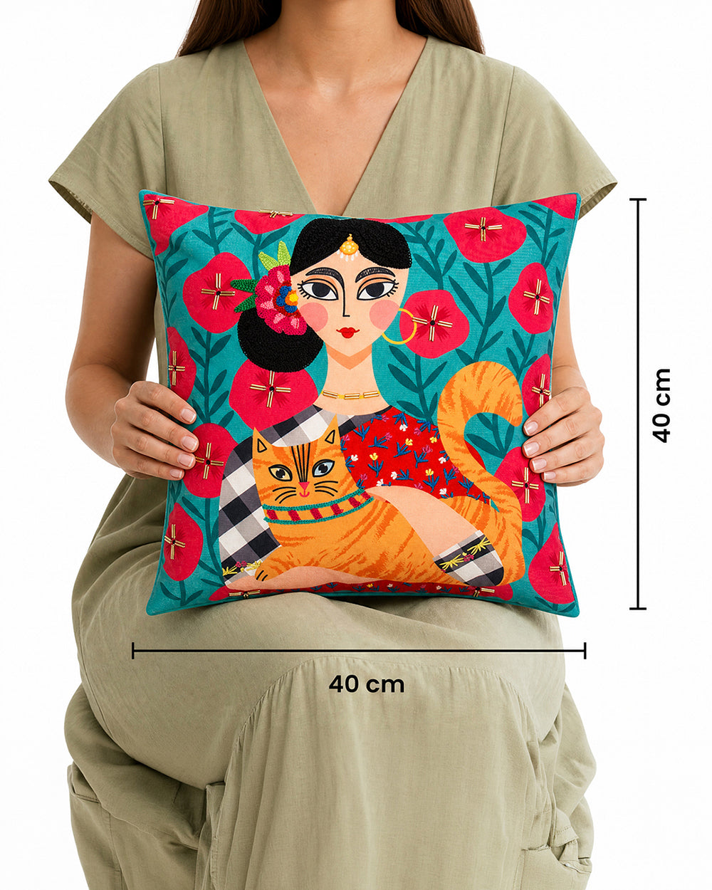 Cat Lady 16” Cushion Cover