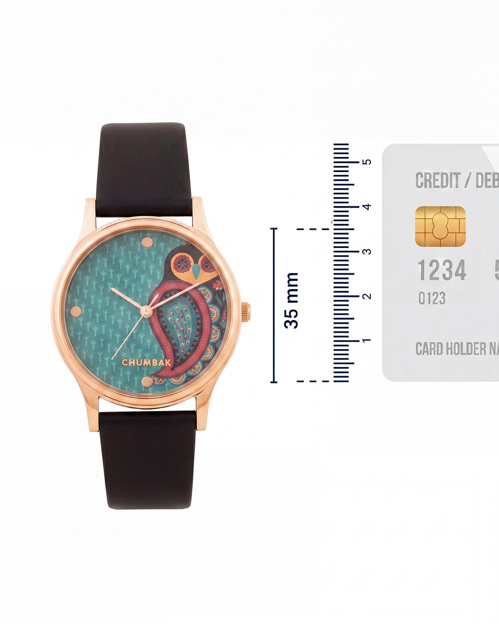 TEAL by Chumbak Folksy Owl Wrist Watch