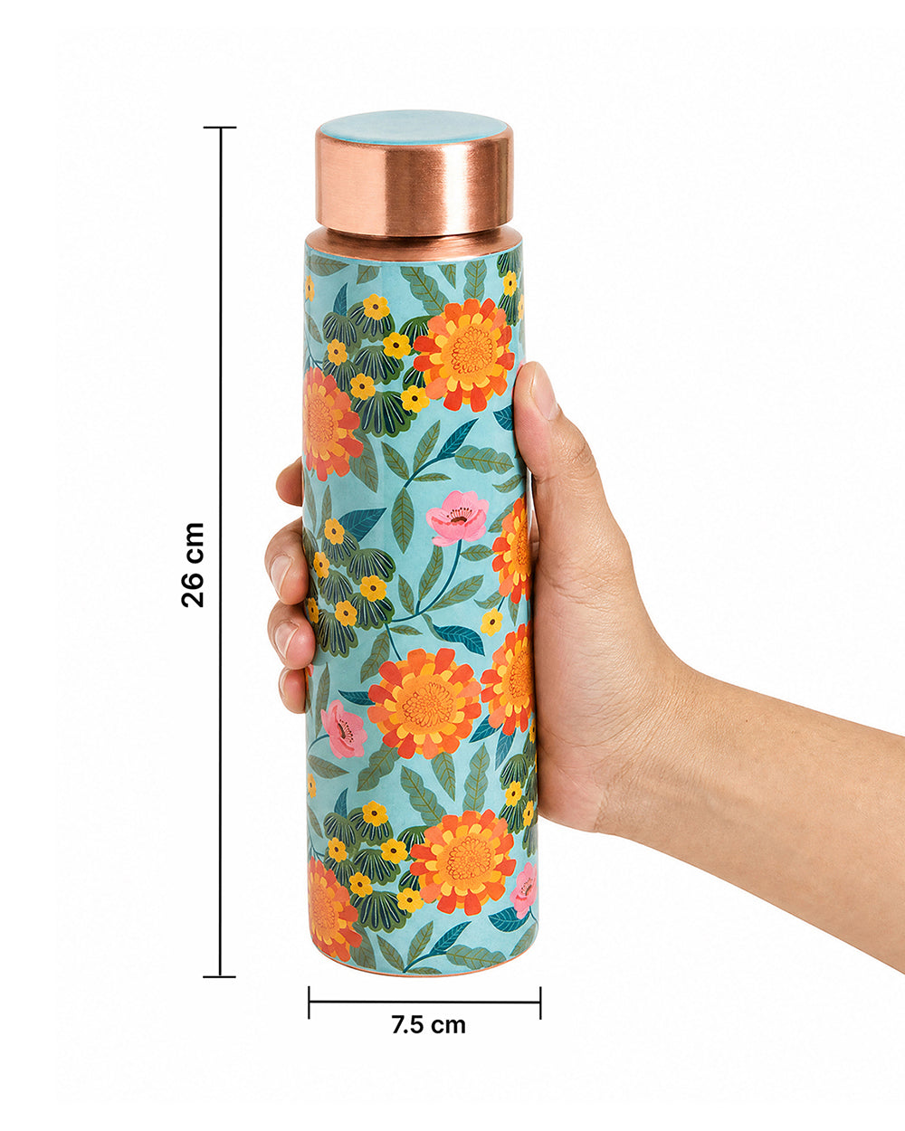 Marigold Copper Bottle, 900 ml