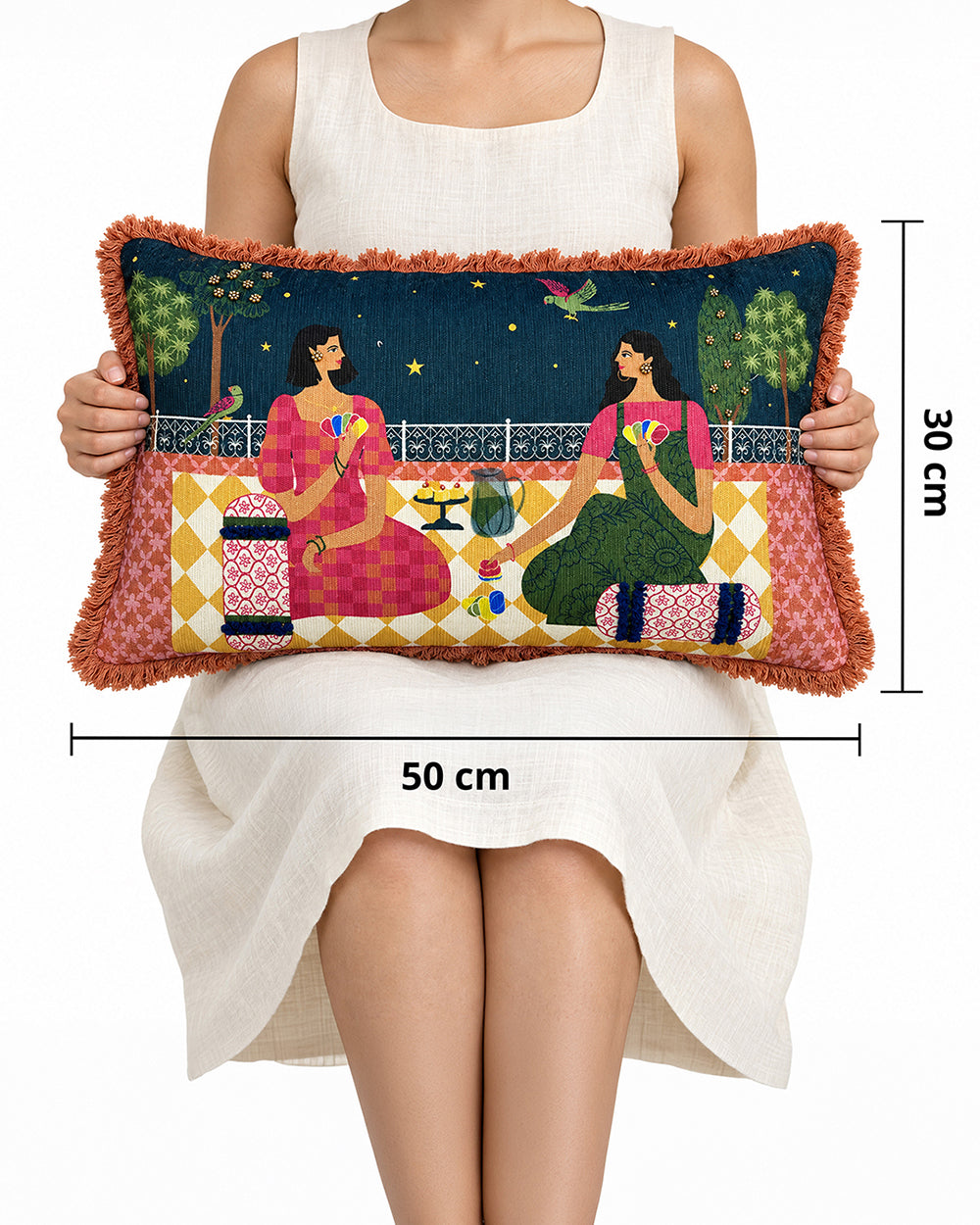 Golden Shaam Cushion Cover | Haveli Socials