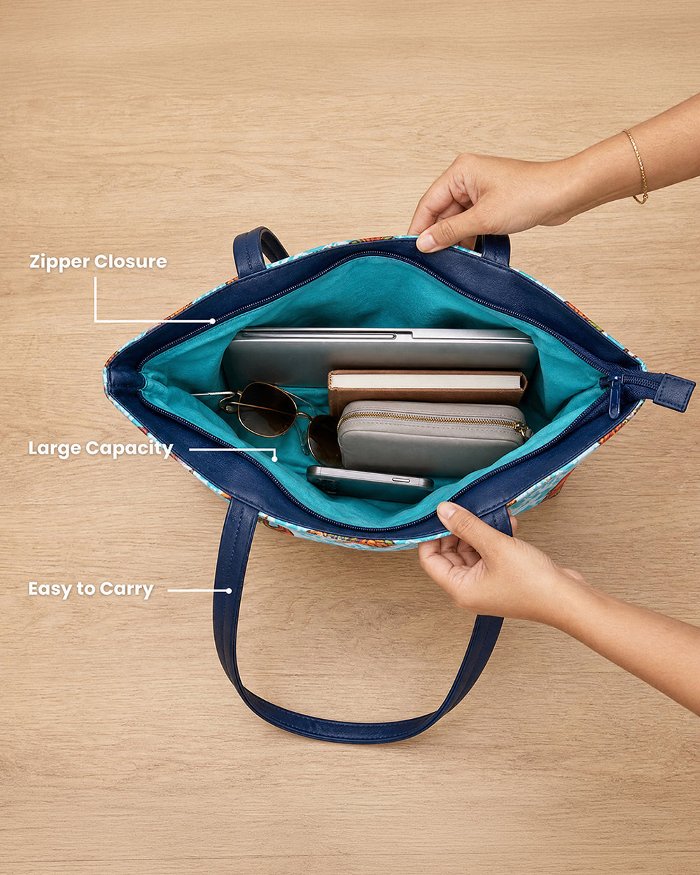 Dance Vibes Tote Bag - Teal