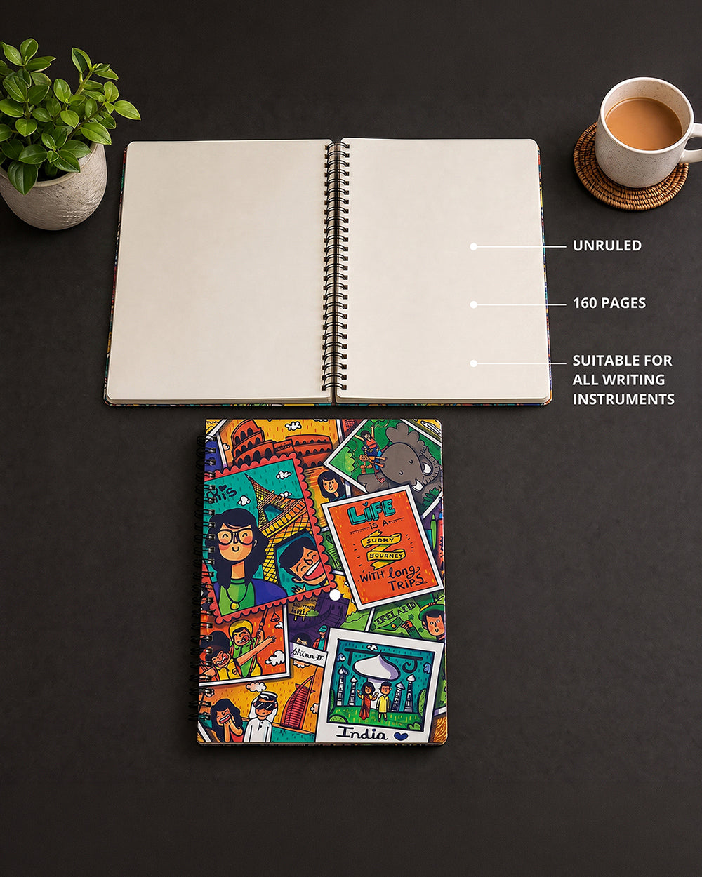 Let's Travel Together Spiral Notebook
