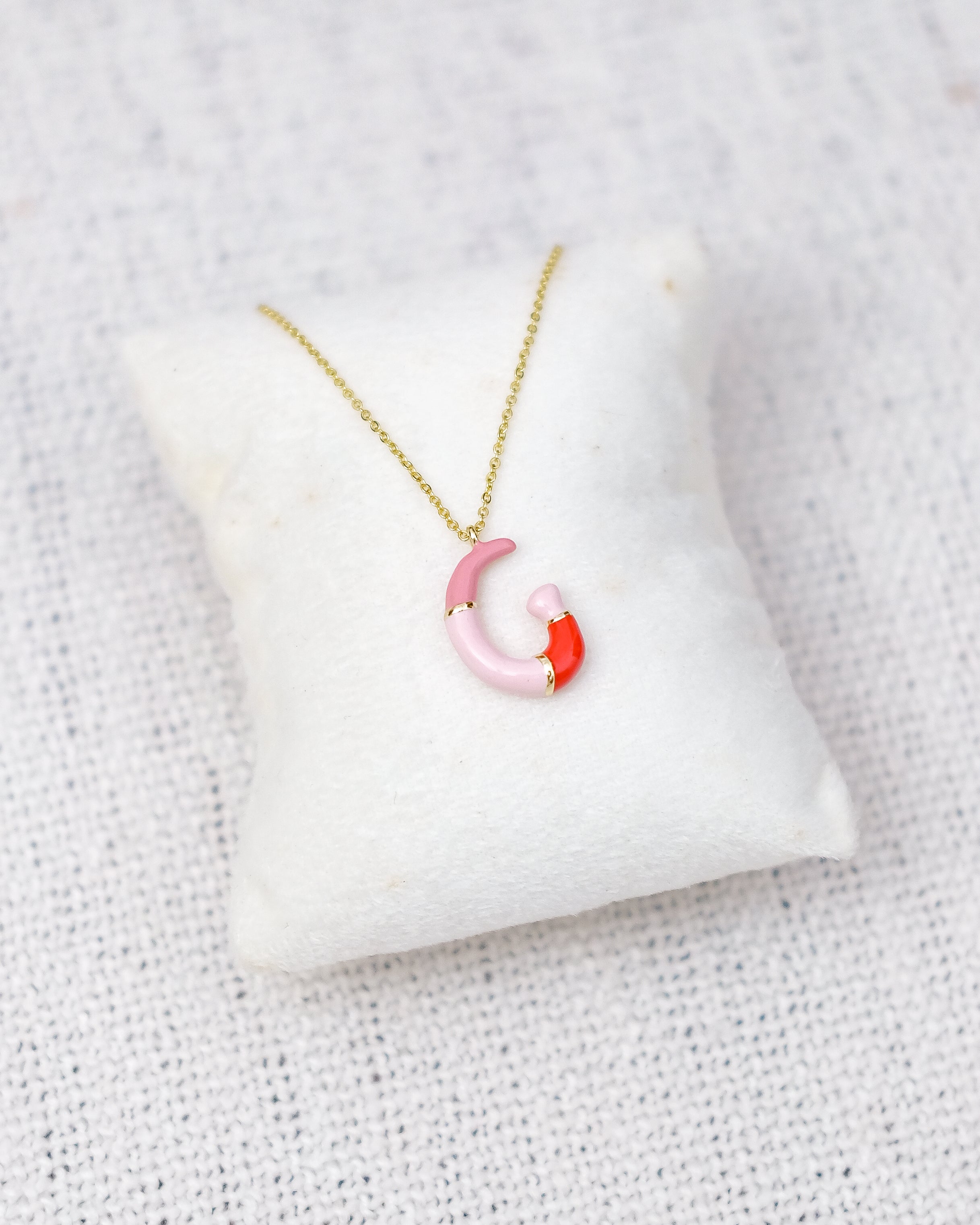 Alphabet Charm + Chain - G