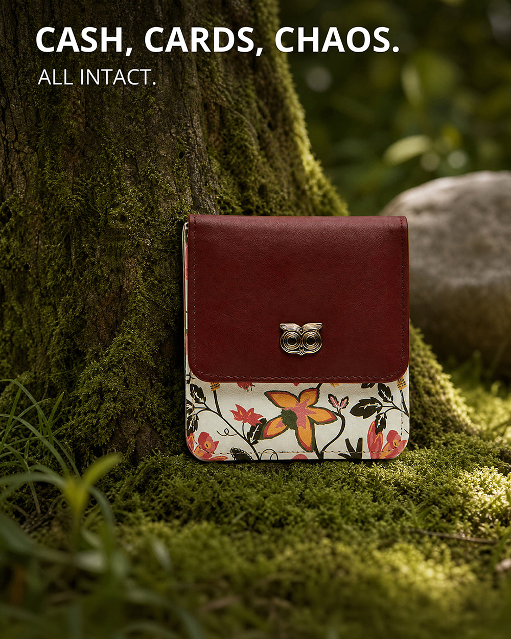 Olive Palm Wallet - Brown