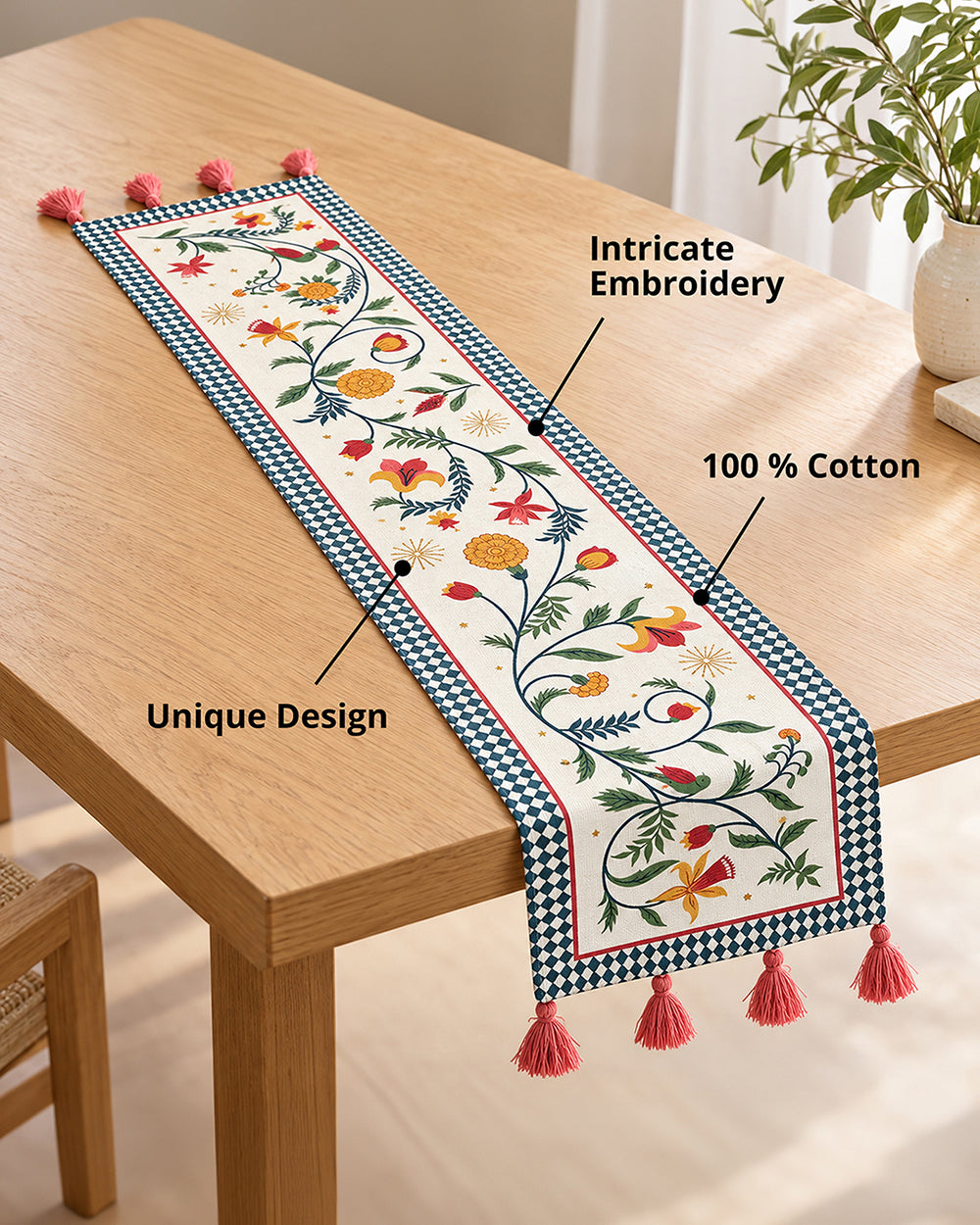 Guldasta & Gossip Table Runner | Haveli Socials