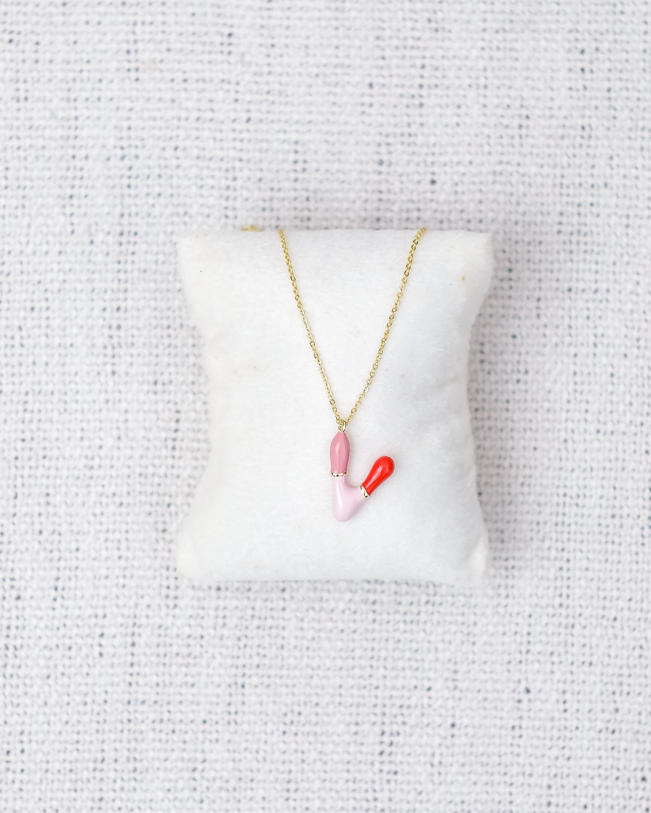 Alphabet Charm + Chain - V