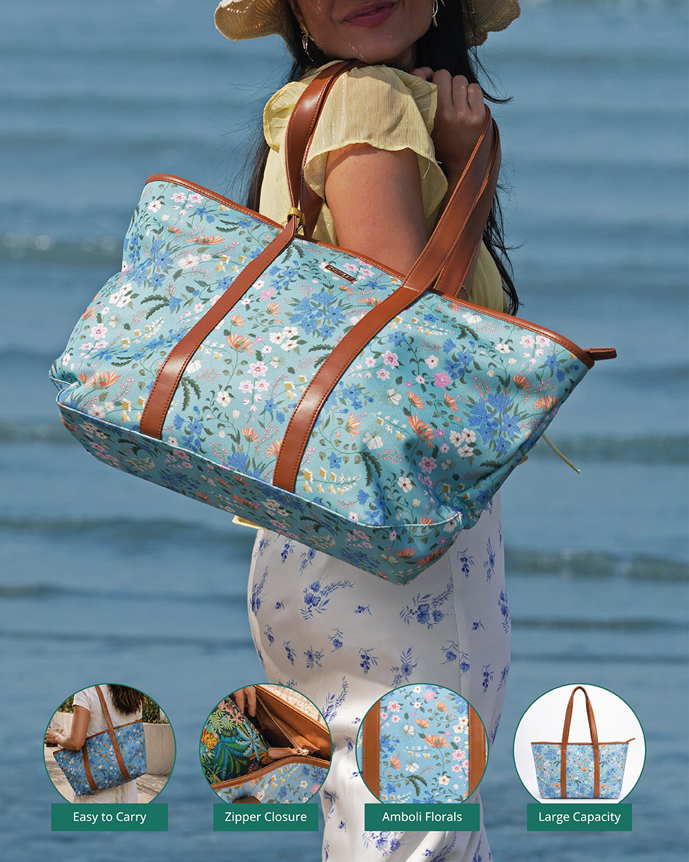 Capri Carry all Tote| Rare & Wild, Amboli