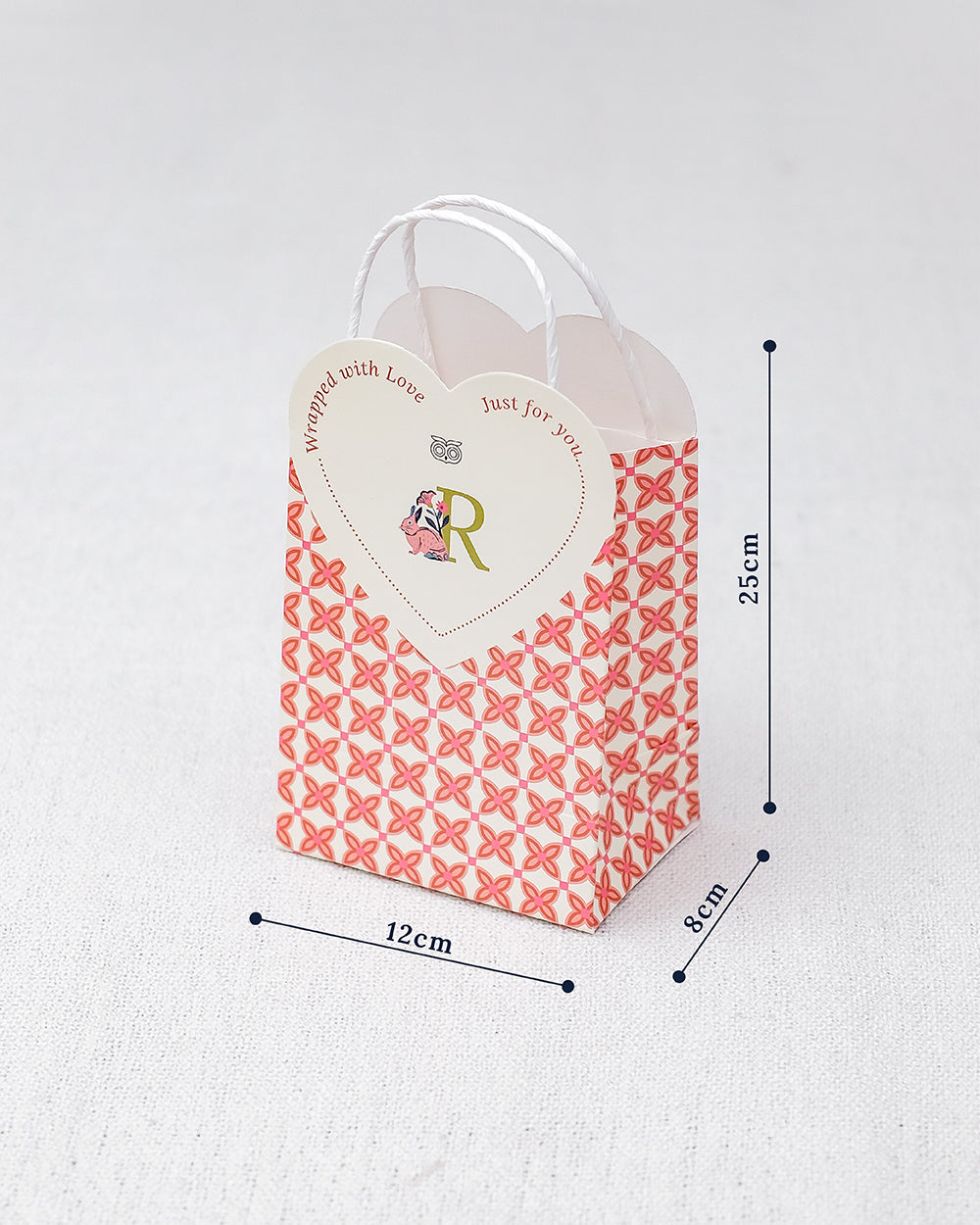 "To R, with Love" Gift Bag - Rabbit