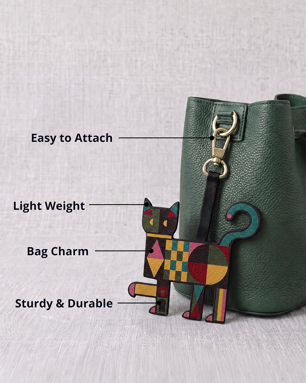 Stay Catty Bag Charm | Forest Folklore