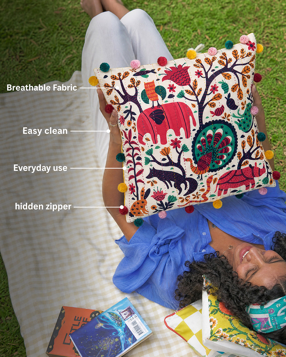 Sundarbans 16" Gondh Cushion Cover