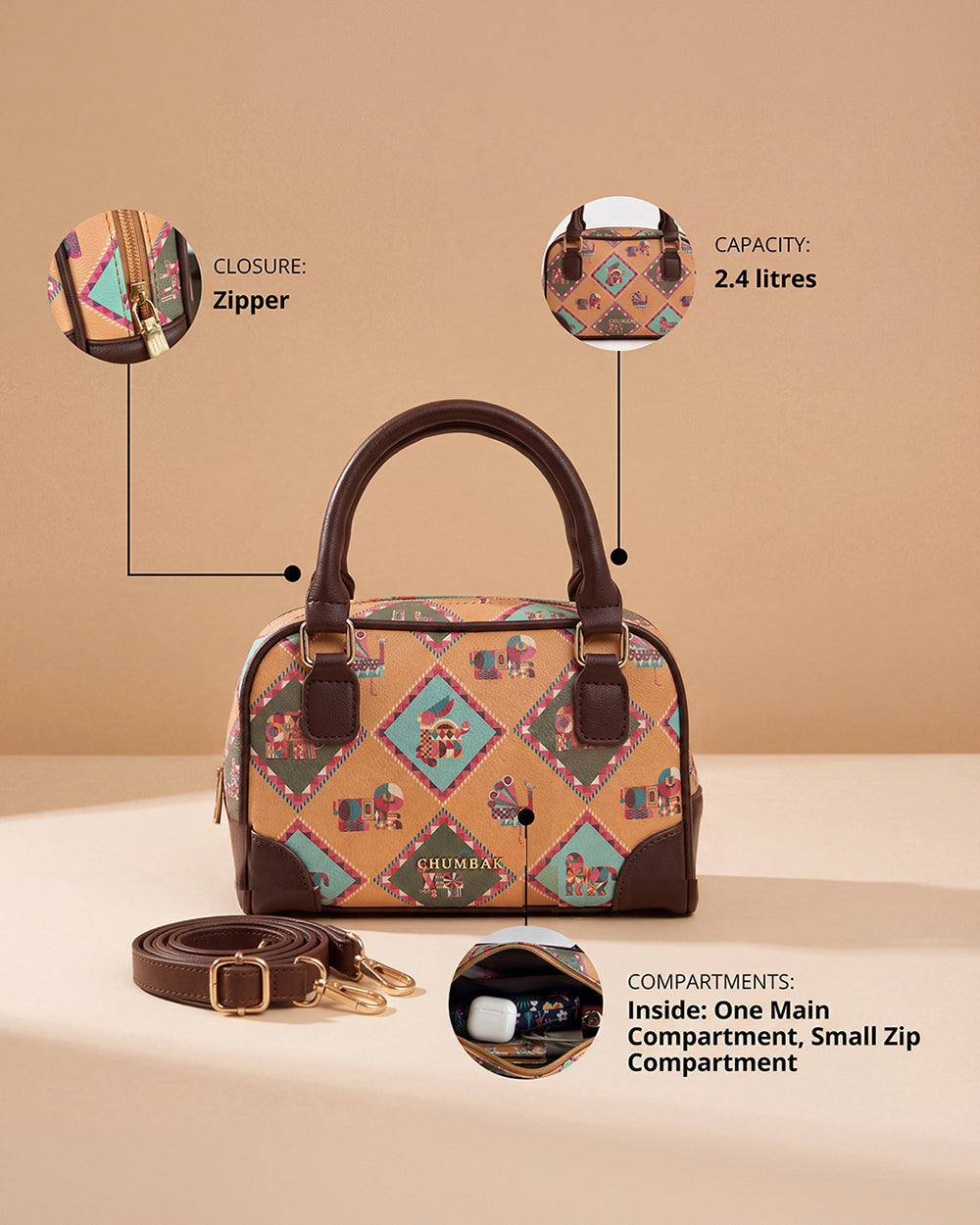sanchi dome Duffle Sling | Forest Folklore