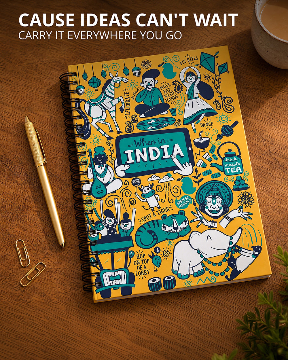 When In India Spiral Notebook