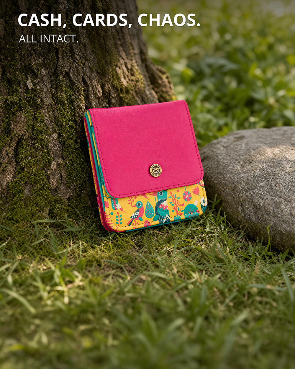 Tropical Birdie Wallet ' Yellow