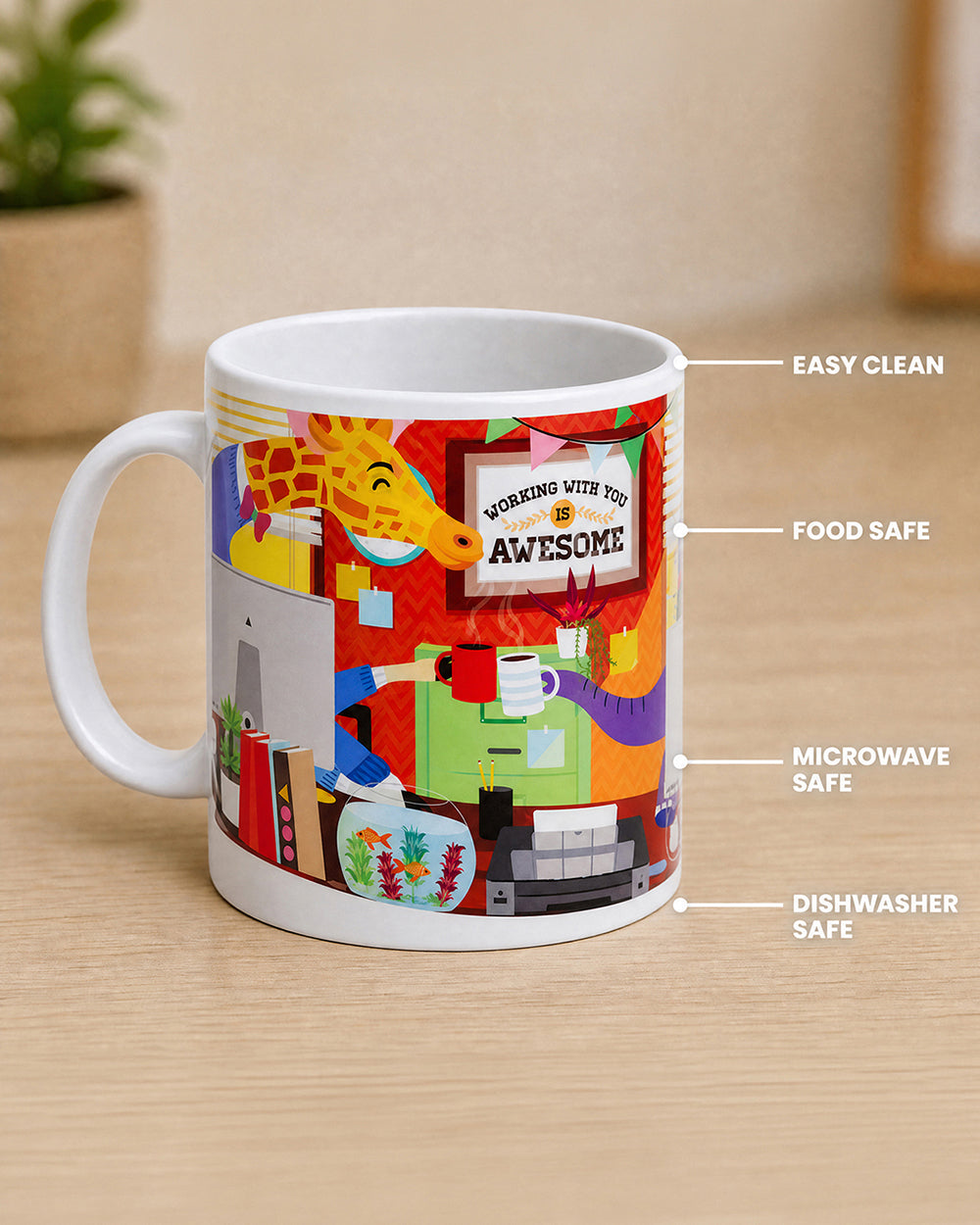 Let's Work Together Mug-Multi