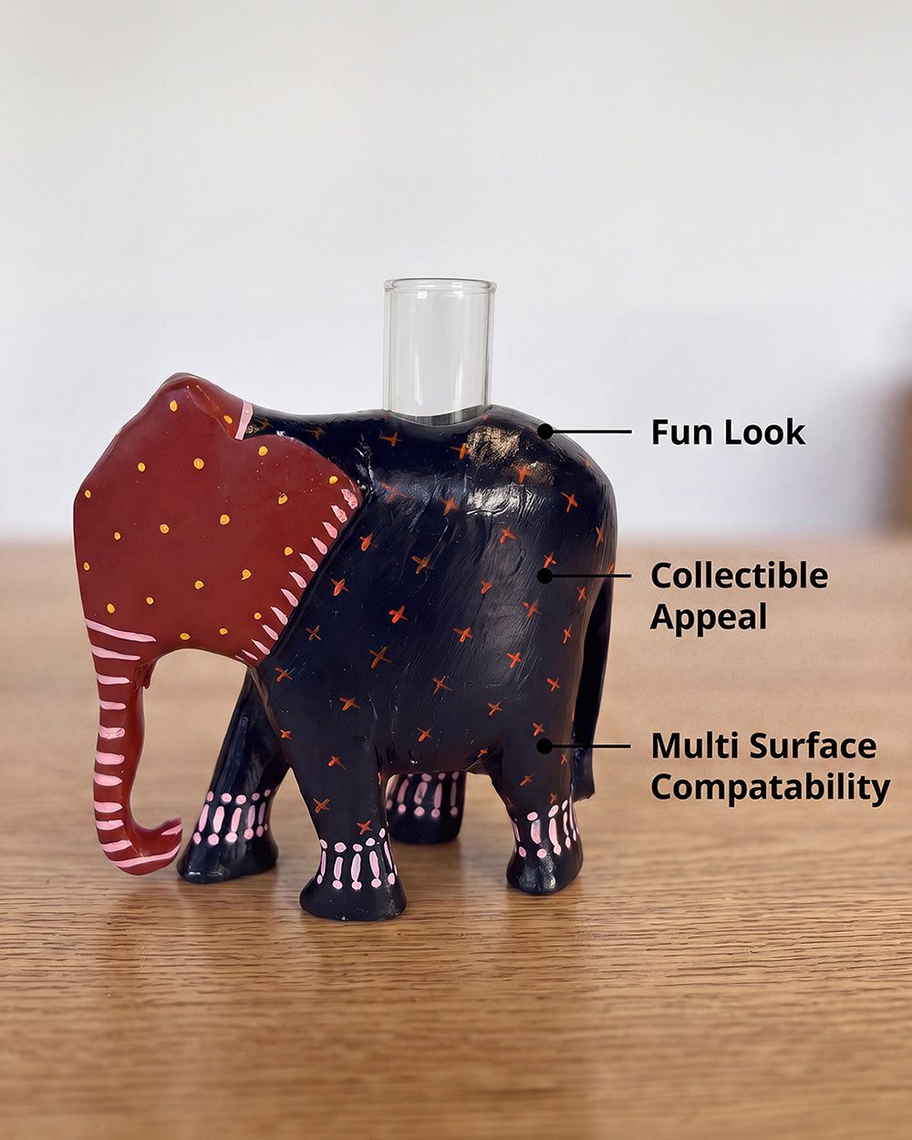 Folklore Elephant Wooden Figurine | Forest Folklore