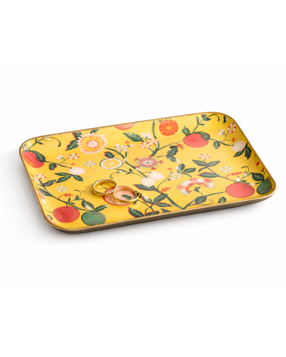 Bloom Trinket Tray (Large), 8 x 10cm | Citrus Zest