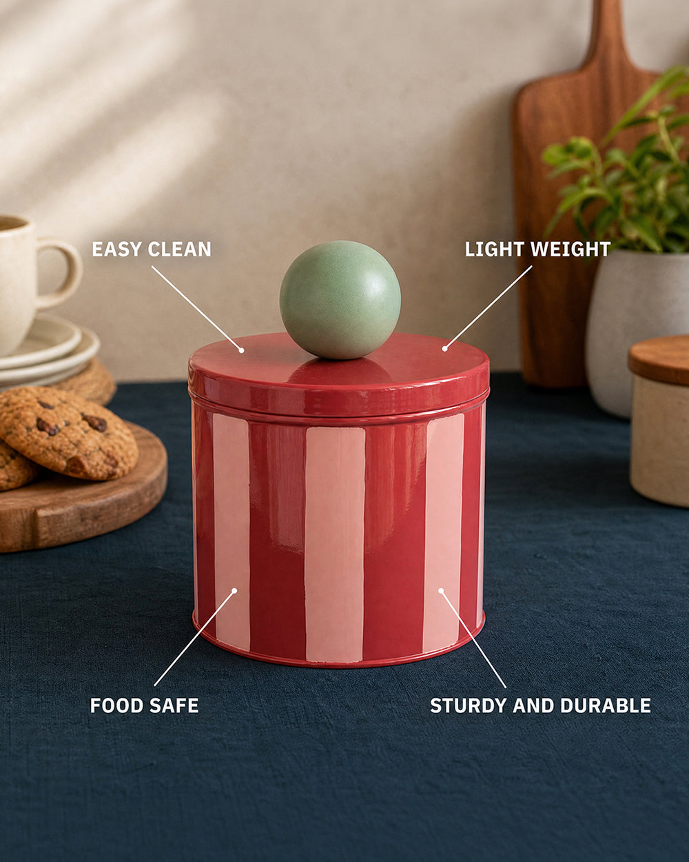 Circus Stripes Cookie Tin | Forest Folklore