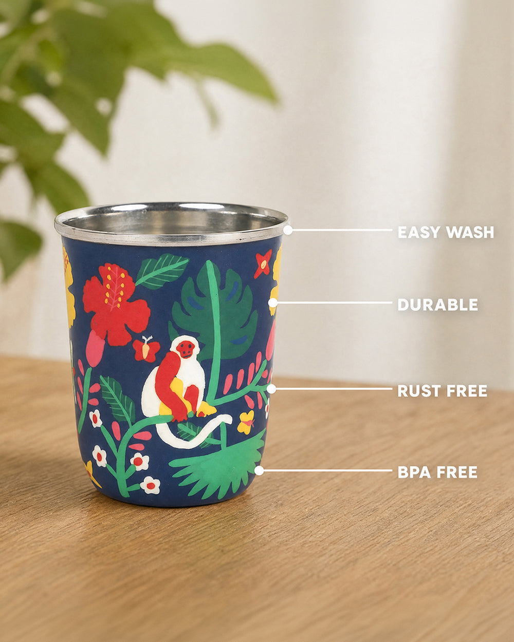 Quiet Jungle Small Tumbler - Blue
