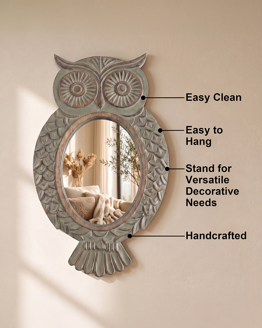 Woodland Owl Mirror | Forest Folklore