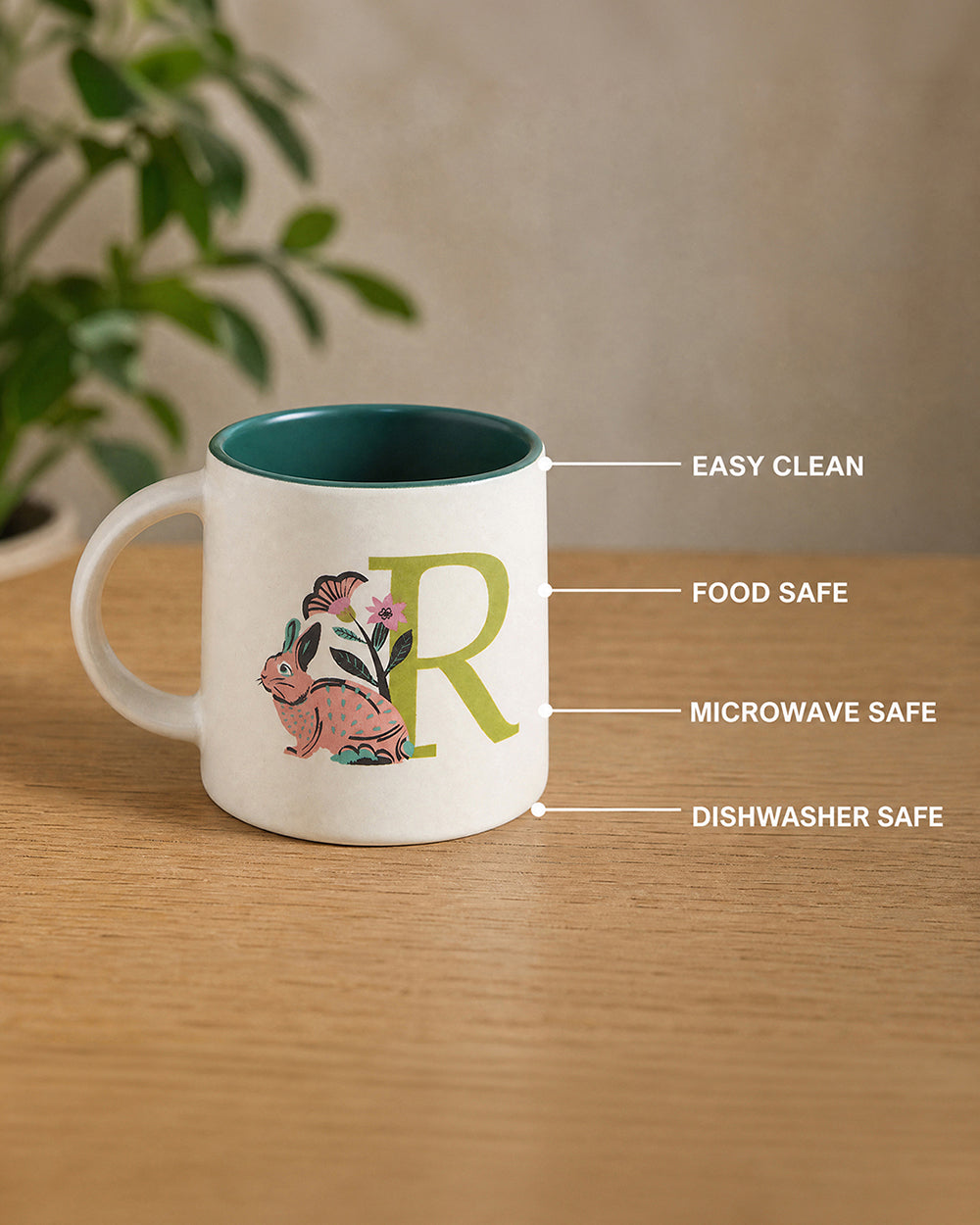 Rabbit Mug - R